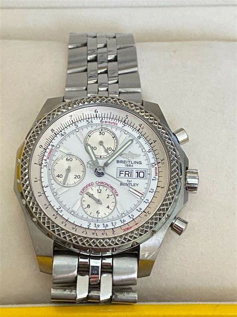 breitling for bentley gt day date chronograph automatik stahl a13362|breitling bentley for sale.